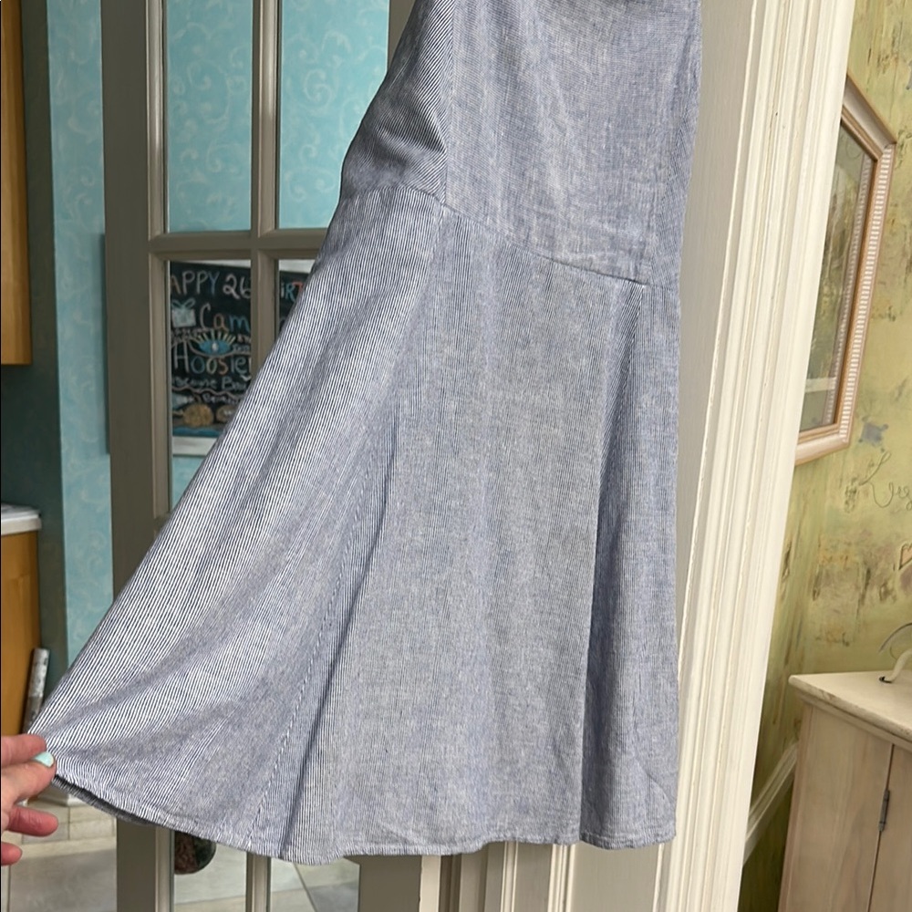 GAP Elegant Blue Spaghetti Strap Dress
